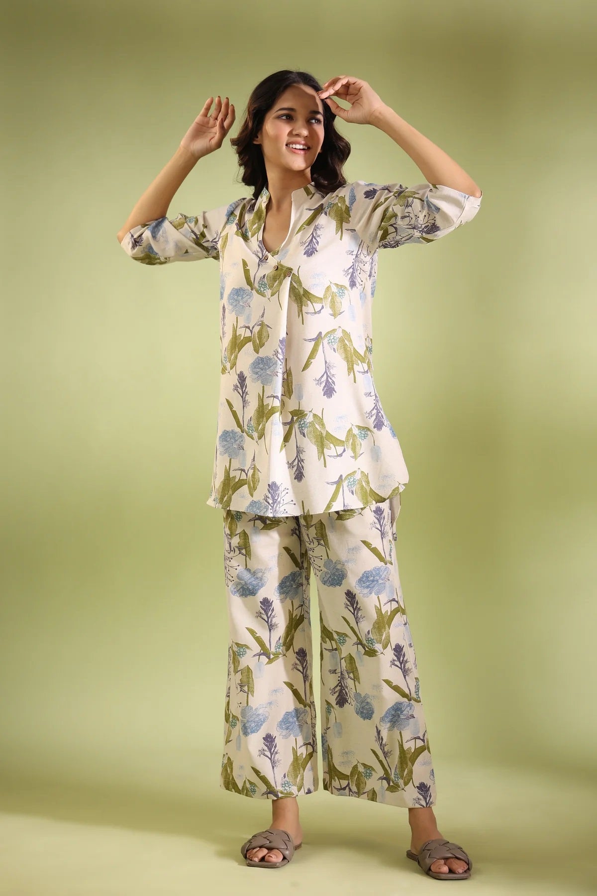 Serenity Breeze Printed Top and Palazzo Co-ord Set!