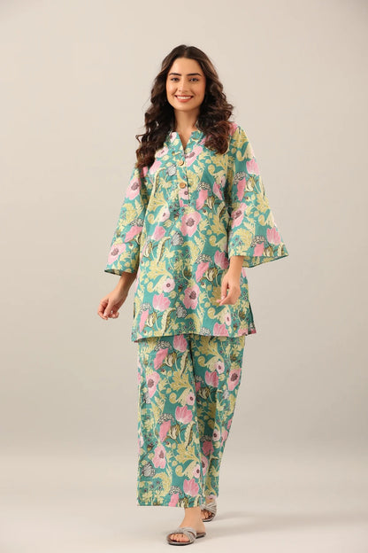 Serene Dreamscape Printed Top and Palazzo Co-ord Set!