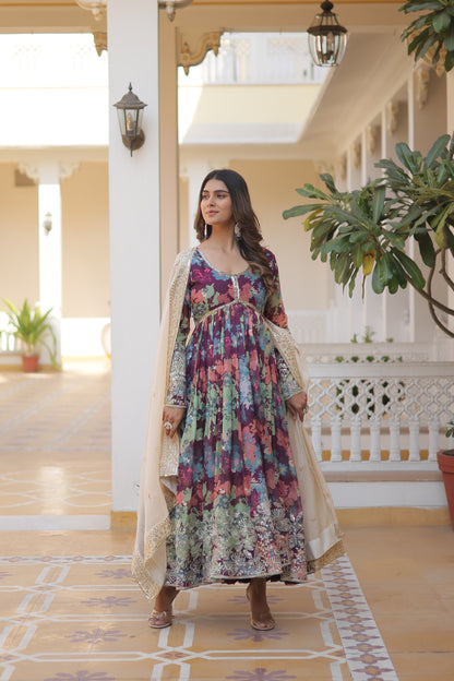 Seraphina's Secret Exquisite Ready-Made Gown-Dupatta Set