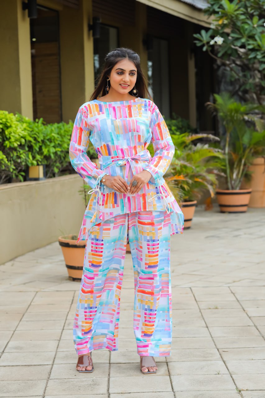 Newly Launched Printed Top and Palazzo Co-ord Set