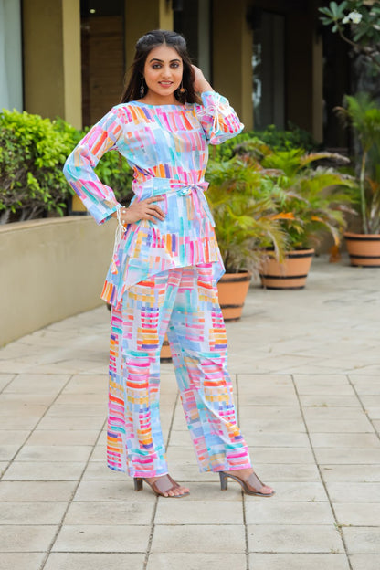 Newly Launched Printed Top and Palazzo Co-ord Set