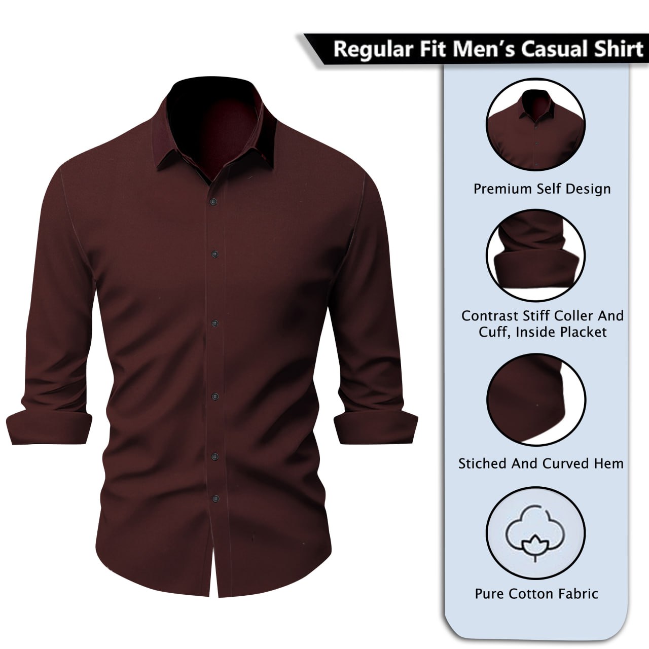 Men's Very Soft Plain Cotton shirt