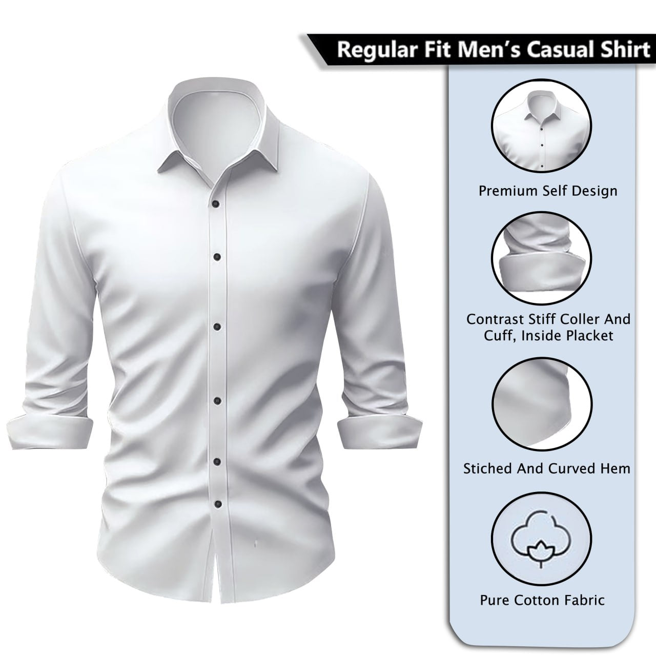 Men's Very Soft Plain Cotton shirt