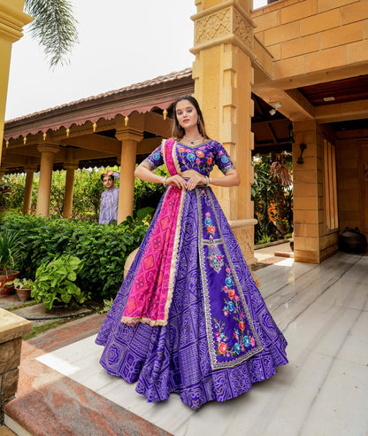 Iris Purple Heavy Summer Cool Lehenga Choli