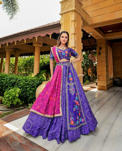 Iris Purple Heavy Summer Cool Lehenga Choli