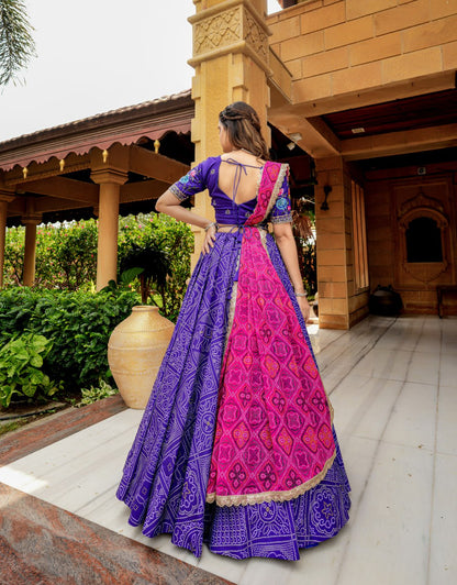 Iris Purple Heavy Summer Cool Lehenga Choli