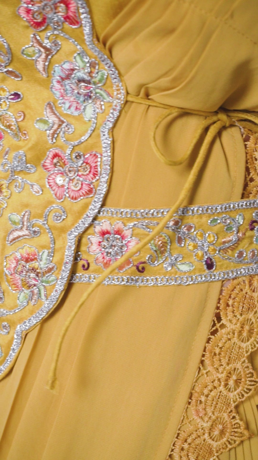 Ready-to-Wear Lehenga Saree with Embroidered Blouse